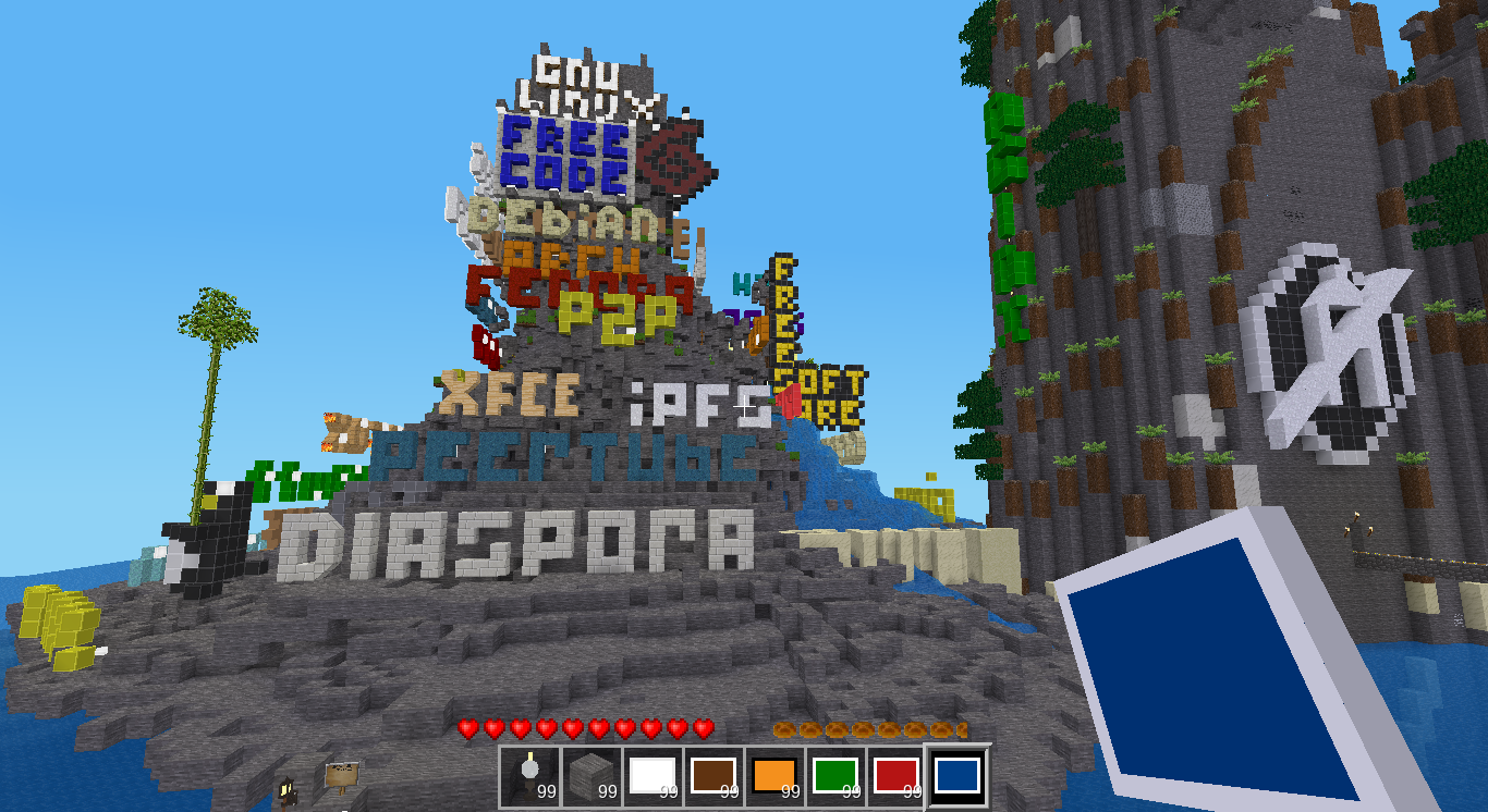 Collaboration sur Minetest / Minecraft