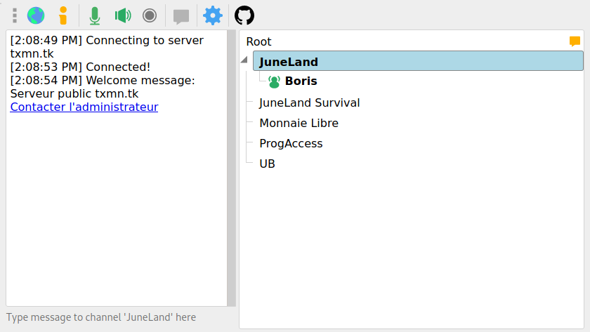 Mumble dans Minetest / Minecraft